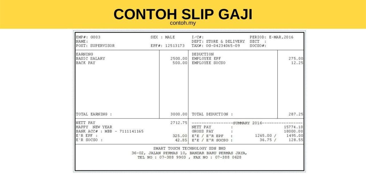 Contoh slip gaji j&t express