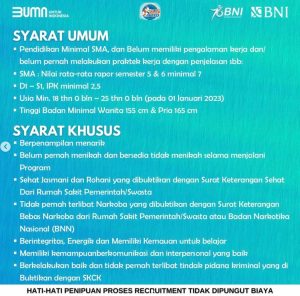 Berapa gaji program magang bina bni