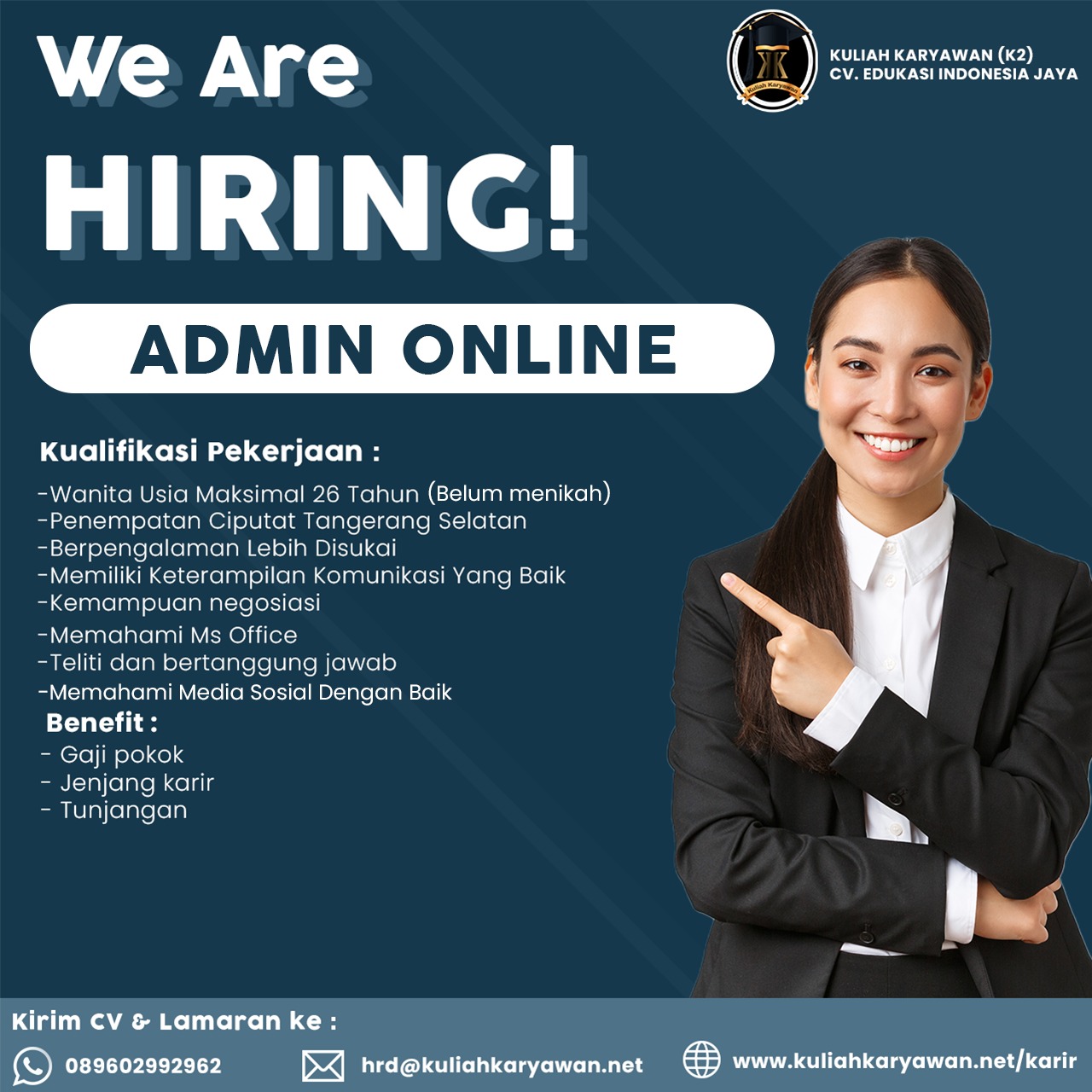 Pekerjaan admin online