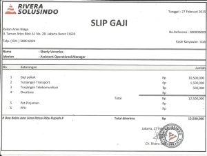 Slip gaji karyawan pertamina